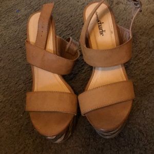 Charming Charlie cork wedges